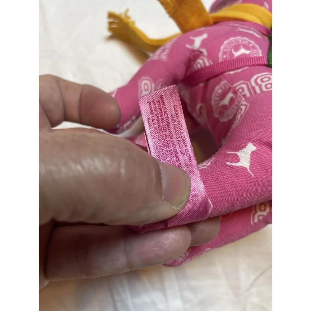 PINK Victoria's Secret 2007 Phi Beta Dog Plush Stuffed Animal-Rare